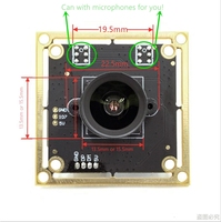 Módulo de cámara USB en color IMX335 CMOS con lente de placa de 4mm 2592x1944 MP 0.001x32x32mm 72db HDR Ultra Low Lux 1/2, 8 "IMX335, venta al por mayor