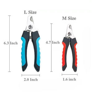 Profesyonel <span class=keywords><strong>Pet</strong></span> kedi köpek tırnak makası kesici ile orak paslanmaz çelik bakım makas Clippers <span class=keywords><strong>Pet</strong></span> pençeleri için köpek malzemeleri - Product Image 5