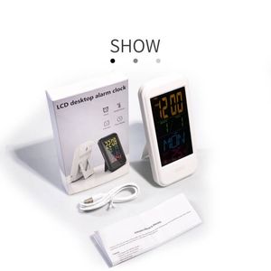 New bán buôn <span class=keywords><strong>LCD</strong></span> kỹ thuật số Đồng hồ báo thức cho người cao tuổi Đồng hồ treo tường đa chức năng <span class=keywords><strong>LCD</strong></span> lịch nhiệt độ đồng hồ - Product Image 6