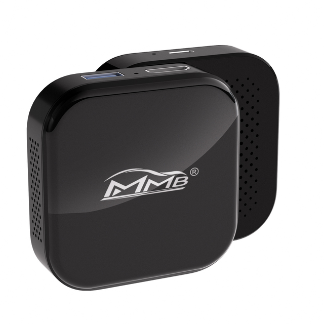 Joyeauto MMB CarPlay TV Box - 4GB 16GB AI Box with Wireless HD Output for YouTube, Netflix, World TV