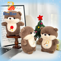 Fabricant de jouets en peluche personnalisés avec logo, faiseurs de mascottes réalistes en forme d'otère marin, OEM ODM