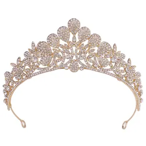 Wedding Headwear European and American Peacock Alloy Crystal Diamond Crown Ladies Bride Wedding Crown Hair Accessories