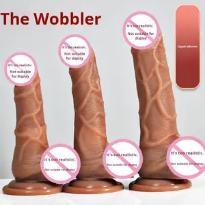 लंबे प्यार महिलाओं के वाइब्रेटर, यथार्थवादी डिल्डो स्वचालित थ्रस्टिंग वाइटिंग स्टिक, लिंग वयस्क सेक्स टॉय - Product Image 2