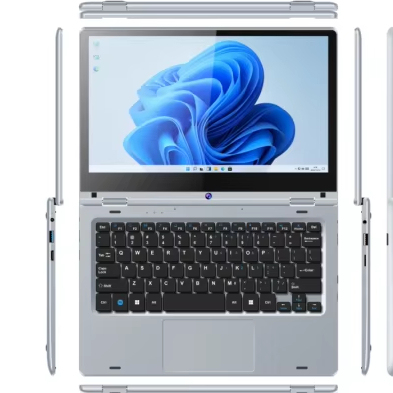 New Portable Mini Notebook PC 11.6inch IPS Win11 Intel Core N4020 US Plug English Keyboard Student Touch Laptop Computers