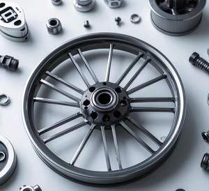 OEMカスタマイズ高精度CNC加工アルミ合金ステンレス鋼カラフルなオートバイホイール - Product Image 2