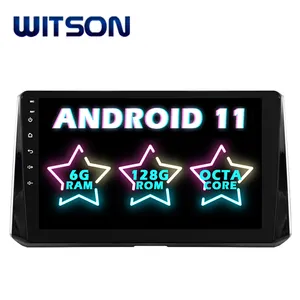 Witson Android 11 Auto Dvd Voor Toyota Corolla/Auris 2018 6Gb Ram 128Gb Rom Ingebouwde draadloze Carplay + Android Auto