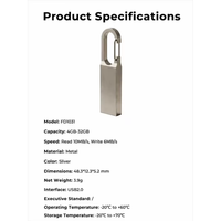Nouvelle clé USB 2.0 en métal à marque privée, 4 Go-32 Go, avec logo personnalisé, cadeau, clé USB OEM ODM de qualité industrielle, garantie de 2 ans