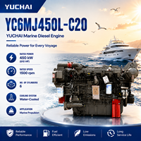 Moteur diesel professionnel SCDC YUCHAI série YC6MJ YC6MJ450L-C20 4 temps refroidi par eau pour bateaux de transport et de travail