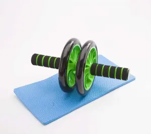 Attrezzatura per il Fitness gym muscle training double exercise roller wheel