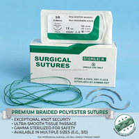 Fil de Suture Chirurgical Stérile en Polyester Tressé de Qualité Médicale Non Absorbable Prix Usine