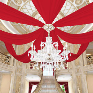 Premium Ceiling Drapes from Suppliers Chiffon Wedding <b>Curtains</b> for Various Event Settings for All Events - Product Image 3