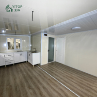 Rumah Kontainer Prefabrikasi 20ft Mudah Dipasang, Mudah Dipindahkan, Rumah Modular yang Dapat Diperluas, Rumah Prefabrikasi 3 Kamar Tidur Custom