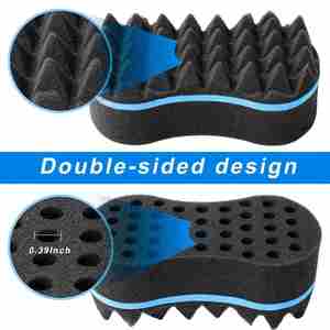 Éponge magique pour boucler les cheveux, brosse à ondulations double face pour hommes noirs – Offre spéciale - Product Image 3