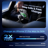 Nouveaux produits électroniques tendance 2026 : Chargeur magnétique sans fil pour voiture, charge ultra-rapide 25W, support de téléphone pour grille d'aération