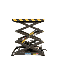 Table élévatrice à ciseaux fixe 0,1-50 tonnes, plateforme et hauteur de levage personnalisables, plateforme à ciseaux hydraulique avec garde-corps de sécurité