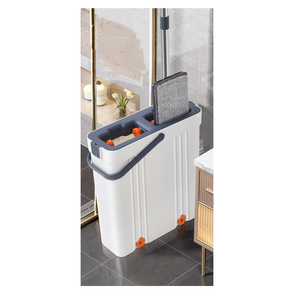 Mopa Plana con Cubeta Doble para Separar Agua Sucia y Limpia, Mopa y Cubeta para Limpieza del Hogar y Pisos - Product Image 6