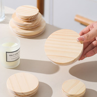 Couvercle de bocal en bois de pin personnalisé avec joint en silicone, couvercle hermétique pour bougies, conteneurs de stockage pour aromathérapie, service OEM