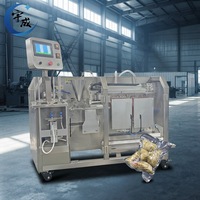 Hoog-efficiënte roterende zakvacuümverpakkingsmachine is geschikt voor het vacuümverpakken van diverse soorten diepvriesproducten.