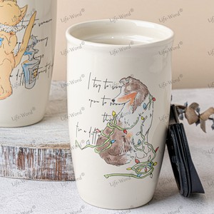 Coffret cadeau animal Tasse à café en <span class=keywords><strong>porcelaine</strong></span> <span class=keywords><strong>fine</strong></span> sans poignée Tasse en céramique de grande capacité Tasse personnalisée en <span class=keywords><strong>porcelaine</strong></span> osseuse - Product Image 5