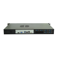 2025 Inter Smart IPC100U 1U ordinateur industriel monté en rack Intel Celeron J1900 Quad Core1.99GHz 1 * RJ45 6 * COM 2K VGA/HDMI