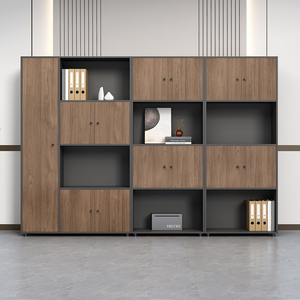 Armoire de bureau moderne avec design de jardinière, meuble en bois pour le rangement de plantes d'intérieur, efficacité de l'espace de travail pour une utilisation scolaire - Product Image 4