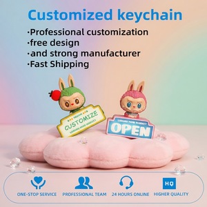 Porte-clés vierges promotionnels personnalisés Moon en PVC, thèmes Anime, <span class=keywords><strong>Spiderman</strong></span>, Kpop, Mini Gun, Pickleball, Shaker, Clavier, Fidget, de designer - Product Image 6