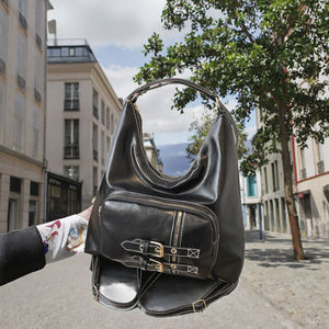 2024 Summer New Fashion <b>Large</b> <b>Tote</b> <b>Bag</b> for Women Single Shoulder Crossbody <b>Zipper</b> Closure Solid Color PU Material Foreign Style - Product Image 3