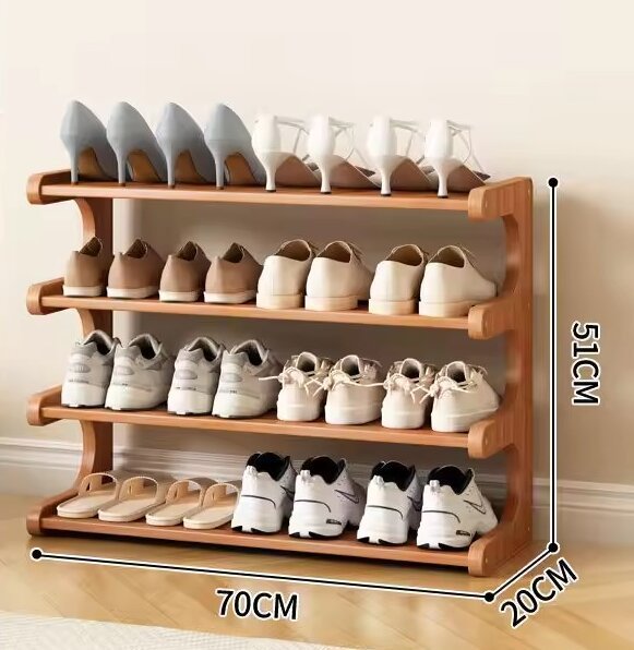 4 niveles, 70 cm de largo [capacidad para 10 pares de zapatos]