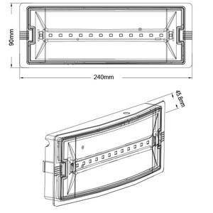 Lampe de secours LED 3W 6500K lumière froide rechargeable à piles pour une utilisation domestique sécurisée - Product Image 2