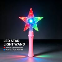 Leuchtender Sternenlichtstab Batteriebetrieben Mehrfarbiger LED-Stab 24cm für Festliche Geburtstage und Nachtpartys