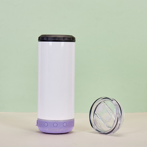 Tumbler Speaker Stainless Steel 16 oz Sublimasi Musik Nirkabel 4 in 1 Pendingin Kaleng Tumbler Sublimasi dengan Speaker bluetooth - Product Image 6