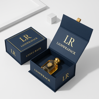 Boîte cadeau de parfum LionwrapacK OEM, boîte en papier rigide de 2 mm avec fermeture magnétique, design personnalisé, pour emballage cosmétique de luxe