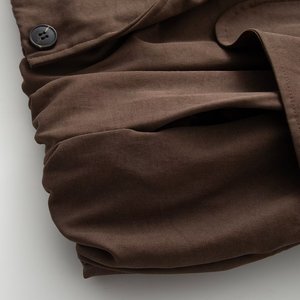 TAOP&ZA 2026 Nuova Giacca Corta Estiva Francese Casual Versatile con Risvolto, Maniche Lunghe e Tinta Unita 26070 - Product Image 6