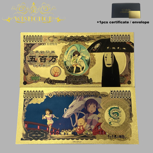 5 Models Japanese <strong>Spirited</strong> Away Anime Banknotes in 24K Gold Plated for Business Gifts - Product Image 3