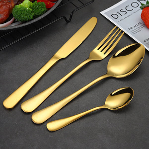 Juego de cubiertos de acero inoxidable 304 de 24 piezas, cuchara para postre/estilo occidental, juego de tenedores y cuchillos para carne de hotel - Product Image 2
