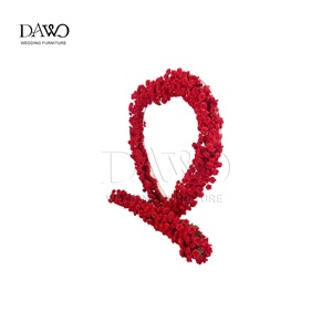 Arco <span class=keywords><strong>de</strong></span> Flores en Forma <span class=keywords><strong>de</strong></span> Corazón con Rosas Rojas, Marco Metálico Desmontable, Fondo Floral Artificial <span class=keywords><strong>para</strong></span> <span class=keywords><strong>Propuesta</strong></span> <span class=keywords><strong>de</strong></span> <span class=keywords><strong>Matrimonio</strong></span> - Product Image 4