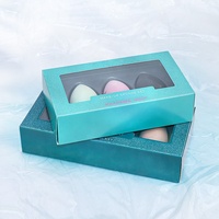 Boîte personnalisée haut de gamme pour éponge de maquillage, emballage en papier portable pour Beauty Blender, inserts en blister étanches pour crème contour des yeux, gaufrés