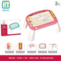 Jouets de dessin HTL, jouets éducatifs Montessori, tableau de dessin effaçable coloré pour enfants avec tampons, tablette d'écriture pour tout-petits