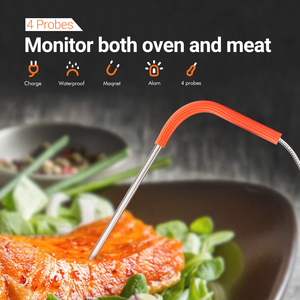 Thermopro — thermomètre de cuisine numérique sans fil, WiFi, avec 4 sondes de viande, pour bbq, <span class=keywords><strong>Barbecue</strong></span> - Product Image 4
