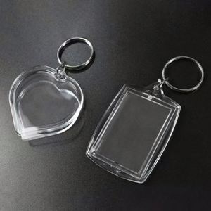 Porte-carte photo promotionnel en acrylique, cadre photo pour collection, pendentif porte-clés de forme spéciale, cadre transparent - Product Image 3