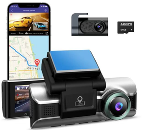 Azdome M550 Pro-2ch 2K + 1080P 2-Kênh Bảng Điều Khiển Máy Ảnh Xe Kỹ Thuật Số Video Ghi Âm, Được Xây Dựng Trong 5G Không Dây Toàn Cầu Khe Cắm Hệ Thống Trong - Product Image 1