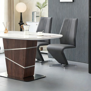 <span class=keywords><strong>Tavolo</strong></span> da <span class=keywords><strong>Cucina</strong></span> Facile da Montare, <span class=keywords><strong>Tavolo</strong></span> da Pranzo Moderno per <span class=keywords><strong>6</strong></span> Persone, <span class=keywords><strong>Tavolo</strong></span> Rettangolare in Pietra Sinterizzata per Sala da Pranzo - Product Image 3