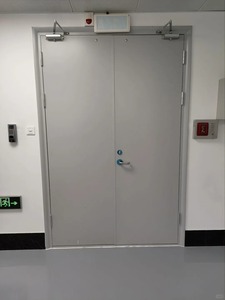 Porte coupe-feu certifiée en acier <span class=keywords><strong>double</strong></span> avec panneau de vision, résistance au feu 1-3 heures, porte de sortie d'urgence ignifuge pour extérieur, chambre et école - Product Image 5