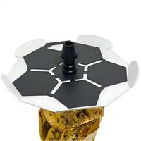 En stock : Ensemble de chicha moderne Golden Hercules Trophy avec base en forme de ballon de football en aluminium