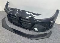 Bumper Mobil Semi Karbon Fiber untuk BMW G80 G82 G83 M3 M4 Modifikasi Auto Bumper Depan