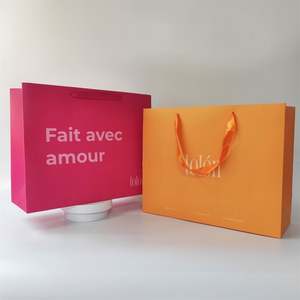 KM Wholesale Custom Printed Brand Logo Design Promotion Luxury Clothing Retail <b>Gift</b> Shopping Jewellery Paper <b>Bag</b> With Handle - Product Image 2