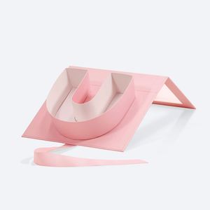 Caja de Regalo Personalizada con Forma de Letra U, Color Rosa, con Ventana Transparente - Product Image 2