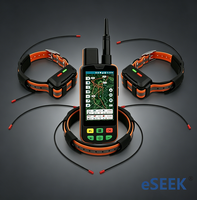 Collier de suivi canin Eseek : Batterie rechargeable 18650, programme de coopération en gros et configuration instantanée de carte personnalisée