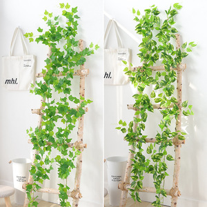 Plante grimpante artificielle Hua Qianyun 100-200cm, feuilles en soie, décoration de mariage et de maison - Product Image 1