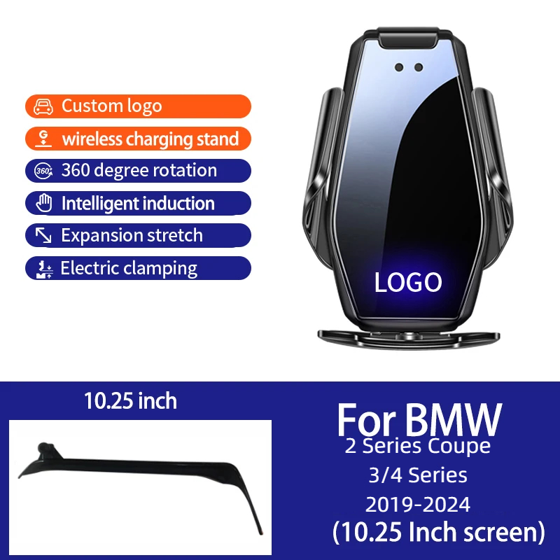 Kit de soporte de carga inalámbrica B Negro